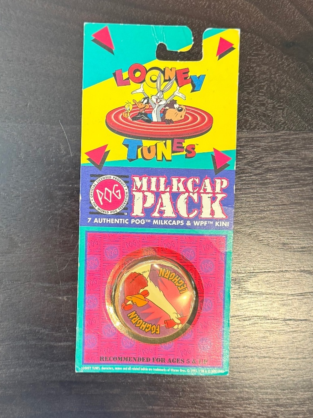 🐰 Vintage 1995 Looney Tunes POG Milkcap Pack – Factory Sealed! 🐰